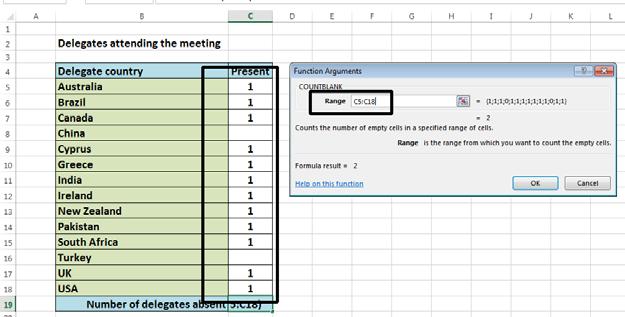 Excel 2013 Foundation Page 131 This will display the Function Arguments dialog box, as illustrated.