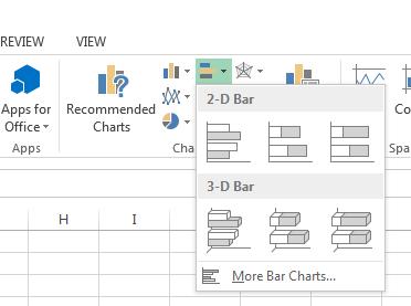 Excel 2013 Foundation Page 141 Select from the drop down list displayed. An example is illustrated below.