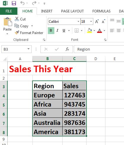 Excel 2013 Foundation Page 56 Press Ctrl+X to cut (move) the selected range to the Clipboard. Switch to the second workbook (called Between workbooks 2).