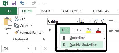 Excel 2013 Foundation Page 79 Experiment with applying bold, italic and underline formatting using the icons