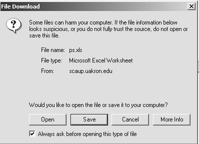 Be sure to follow the instructions in Part A on the previous pages to configure the Internet Explorer before you use the download tool. Download tool 1.