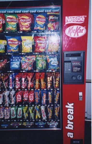 Vending machines Describe the
