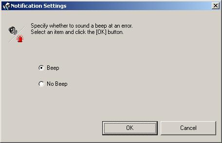 Chapter 5 Setting the Printer Driver 5 Select notification setting, and click [OK].