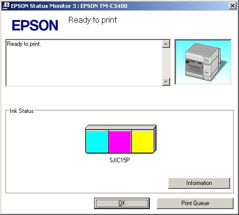 Chapter 5 Setting the Printer Driver Use EPSON Status Monitor 3 When [Use EPSON Status Monitor 3] is set, the following operations will be performed: When printing, a window automatically appears,