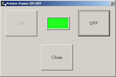 Chapter 4 Utility Utility Printer power ON/OFF This is for managing the power of the printer. A shortcut to this utility is created on the desktop.