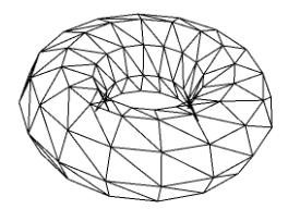 occluded Torus drawn in wire-frame with back face culling By culling
