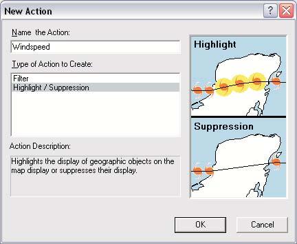 Exercise 3: Applying actions You can create and apply actions that will affect the data s display or properties.