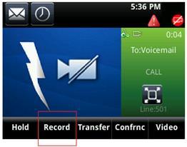 Call Record Button (Advanced Features License required) If your administrator has enabled a Record softkey for your extension, you can record calls by tapping a button on your phone.