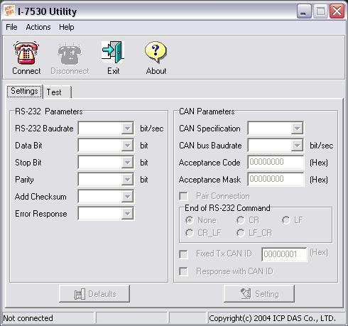 3. Software Utility This section will show you how to configure the I-7530A and test it by using I-7530 Utility. Users can download I-7530 Utility software from the ICP DAS web site: http://www.
