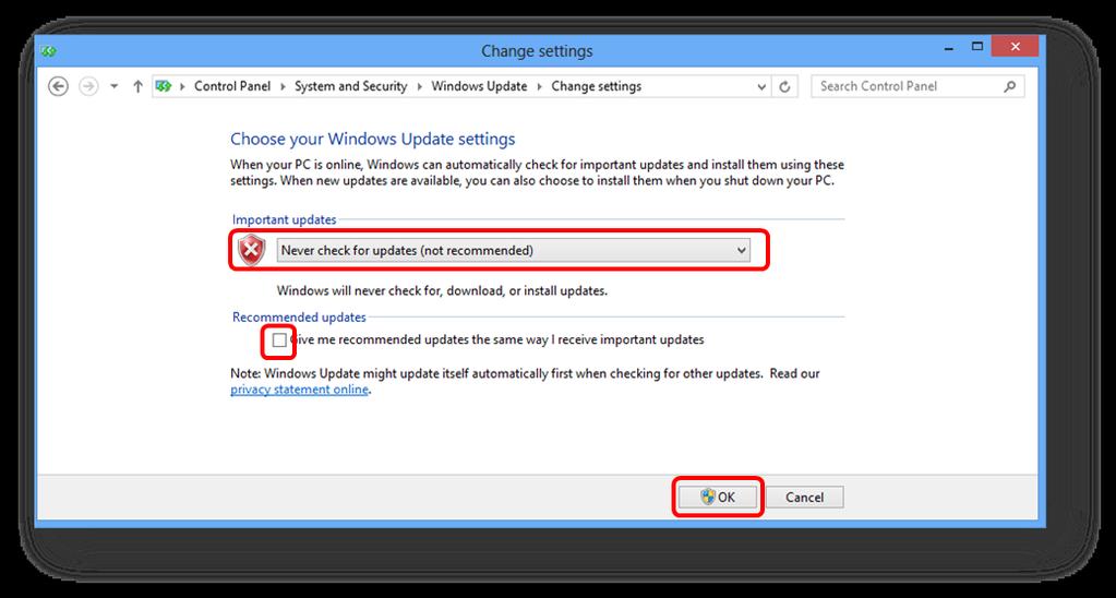 From the displayed Quick Access menu, select [Control Panel]. Click [System and Security], then click [Windows Update].