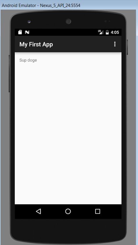 My First App Hello World program in Head First Android