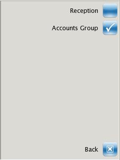 3 A tick within the Group icon will indicate that you are currently logged into this Group.