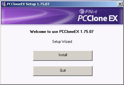 Chapter 4: Installing PCClone EX