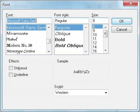 52 Chapter 2 Program and Graphical User Interface Design STEP 2 Click the ellipsis button for the Font property. The Font dialog box is displayed (Figure 2-28).