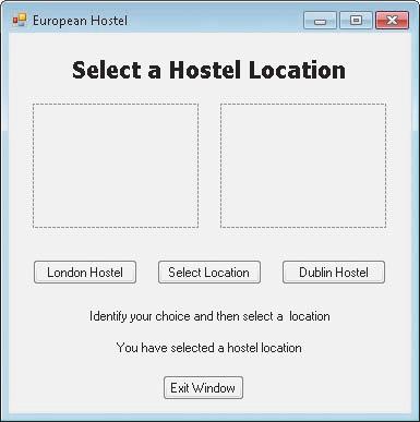 100 Chapter 2 Program and Graphical User Interface Design Case Programming Assignments European Hostel Selection (continued) USE CASE DEFINITION 1.