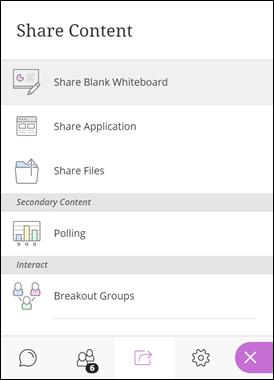 Application Sharing with Blackboard Collaborate Ultra Application Sharing allows users to share their desktop or a software application during a web conferencing session.