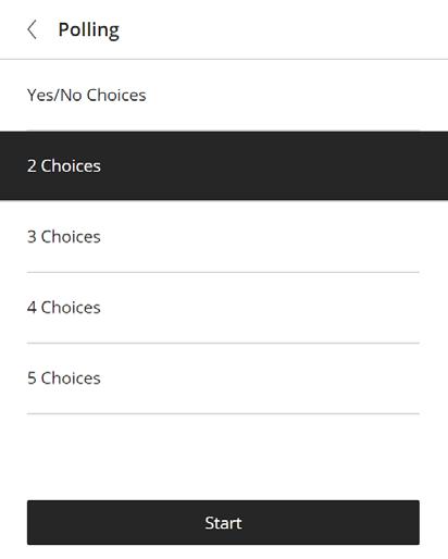 Step 5: Select the type of poll you want to use.