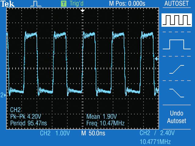 Automatically detects sine waves, square waves and video signals, with readouts of relevant measurements and additional user-selectable views of the signal.