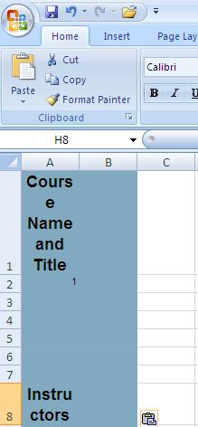 Importing Rosters from Web Advisor into Excel 1. Login to Web Advisor 2. Select the semester 3. Select one class roster 4.