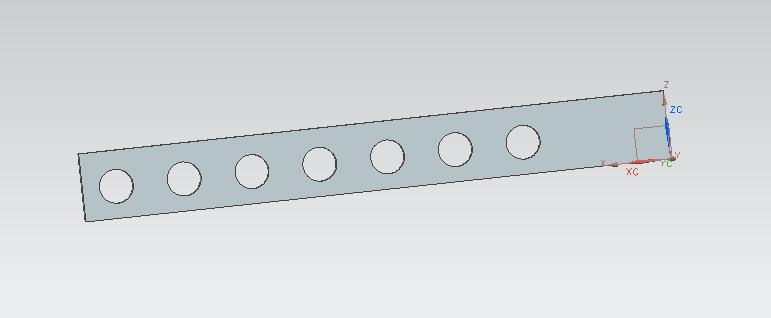 5 inch rectangular cross section for.125 inches created the initial toe bar. Seven.