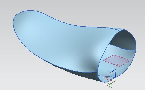 Based on these curves, a surface was created. The N-sided surface command was used to create four separate sheets for the top and bottom surfaces on the toe.