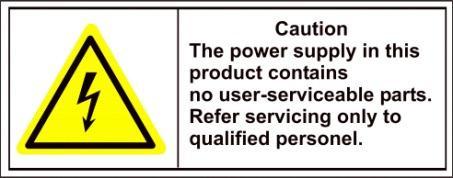 3 Safety Warnings and Cautions Please pay attention to the following warnings and cautions: Hazardous Voltage may be present: Special measures and precautions must be taken when using this device.