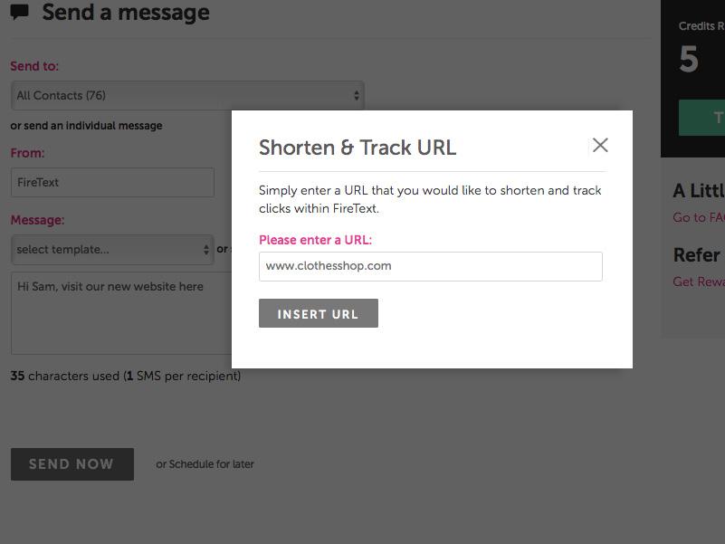 Track your URL Enter your URL link in the box and hit