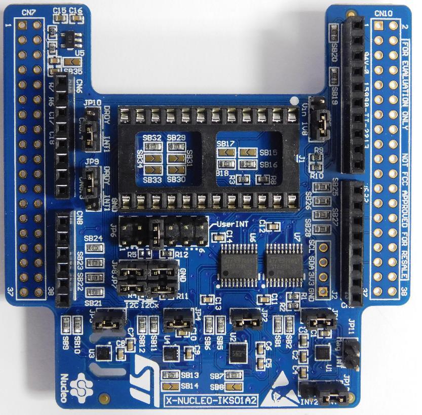 Motion MEMS and environmental sensor expansion board (X-NUCLEO-IKS01A2) Hardware overview (1/4) X-NUCLEO-IKS01A2 Hardware description 3 The X-NUCLEO-IKS01A2 is a motion MEMS and environmental sensor