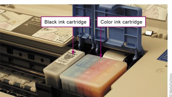 2 Printers An ink-jet printer has a nozzle-like print head that sprays ink onto paper A
