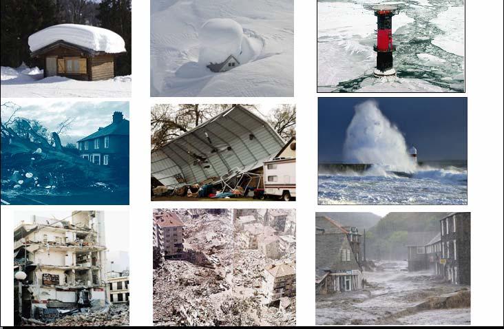 Examples of extreme events across Europe Dissemination