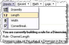This is the Rules Builder area where you define the formula for your rule.