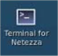 Start of the workshop 1. Set the Fluid Query environment on PDA 1.1. Access the Netezza Virtual Machine (Netezza VM) by double click on the following desktop icon.