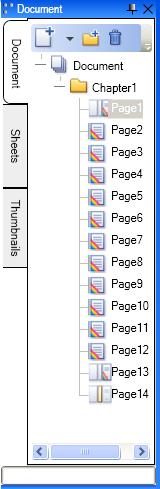 Editing Document 5 In [Document Panel], the cover icons will be inserted and in [Page Area], the front cover page will be displayed.