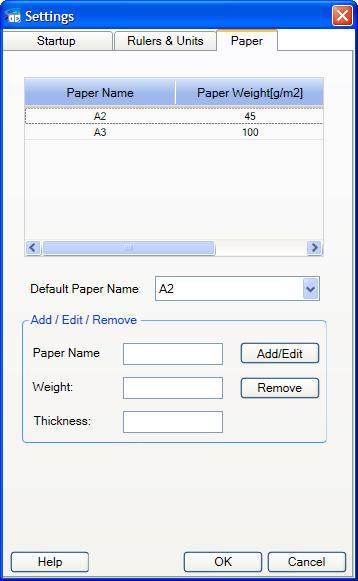 Settings 7 Click [Paper] tab if [Paper] tab is not displayed. [Paper] sheet appears. 3 When you change the default paper, select the new default paper form [Default Paper Name].