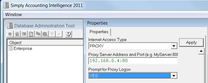 Under Properties select the drop down arrow, then select PROXY. 5.