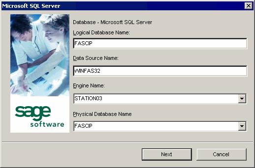 Installing FAS 500 CIP Accounting the First Time / 6-15 Logical Database Name Use this field to enter the user friendly name for the new database as you want it to appear in the Database field inside