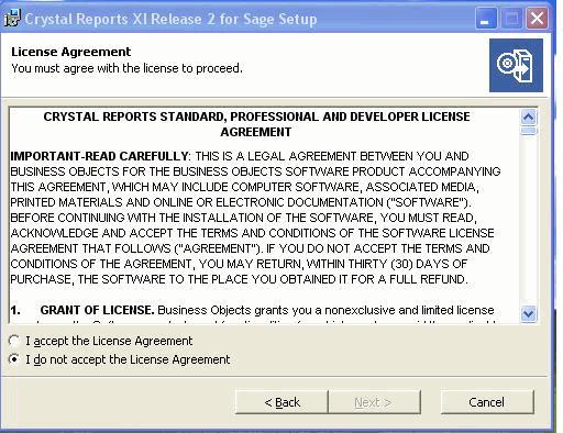 Click the I Accept the License Agreement option button, and