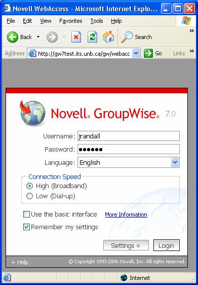 GroupWise Web Access Version 7.1 INTRODUCTION GroupWise WebAccess enables GroupWise users to access their GroupWise mailboxes through a standard web browser.