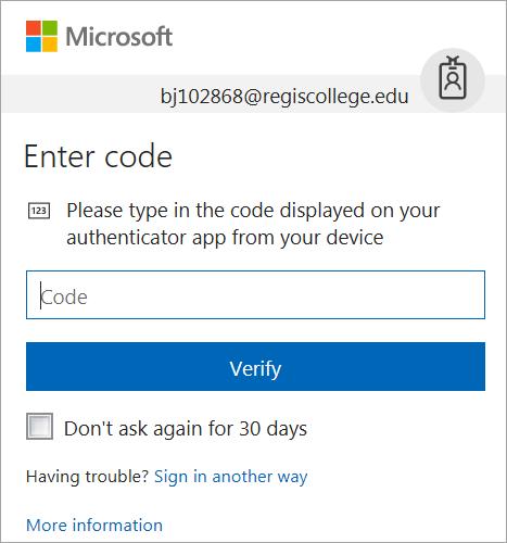 Section 4 Step 2 These Section 4 Step 2 instructions must be followed every time you log into Office 365 after completing Section 4 Step 1.