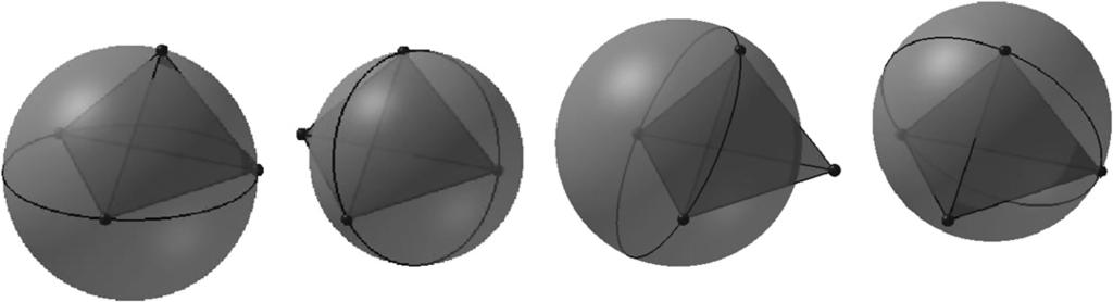 JID:COMGEO AID:1238 /FLA [m3g; v 1.87; Prn:22/11/2012; 15:16] P.3 (1-25) E. VanderZee et al. / Computatonal Geometry ( ) 3 Fg. 1. Four vews of the same 3-well-centered tetrahedron σ 3 n the same orentaton.
