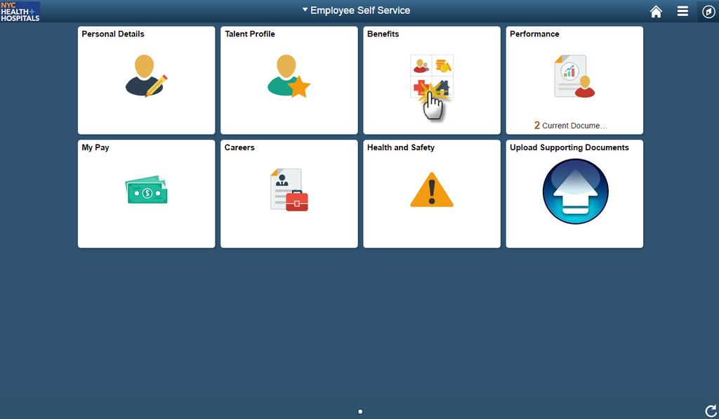 PeopleSoft, your Home page displays as shown below. 2.