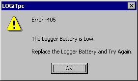 LOGiTpc Interface Software Version 2.5x 22 31. Logger Battery Replacement Replace the logger battery periodically to avoid loosing data, due to the battery becoming low.