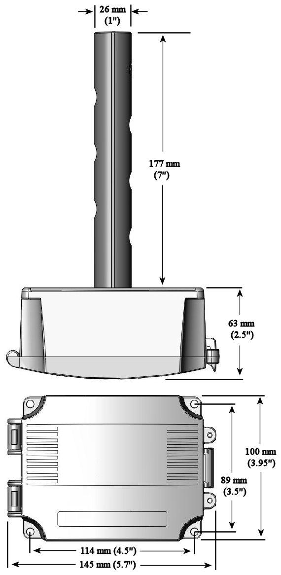 e.: air flows directly into the probe holes). To prevent air leaks, ensure the gasket is compressed around the probe between the device enclosure and the air duct.