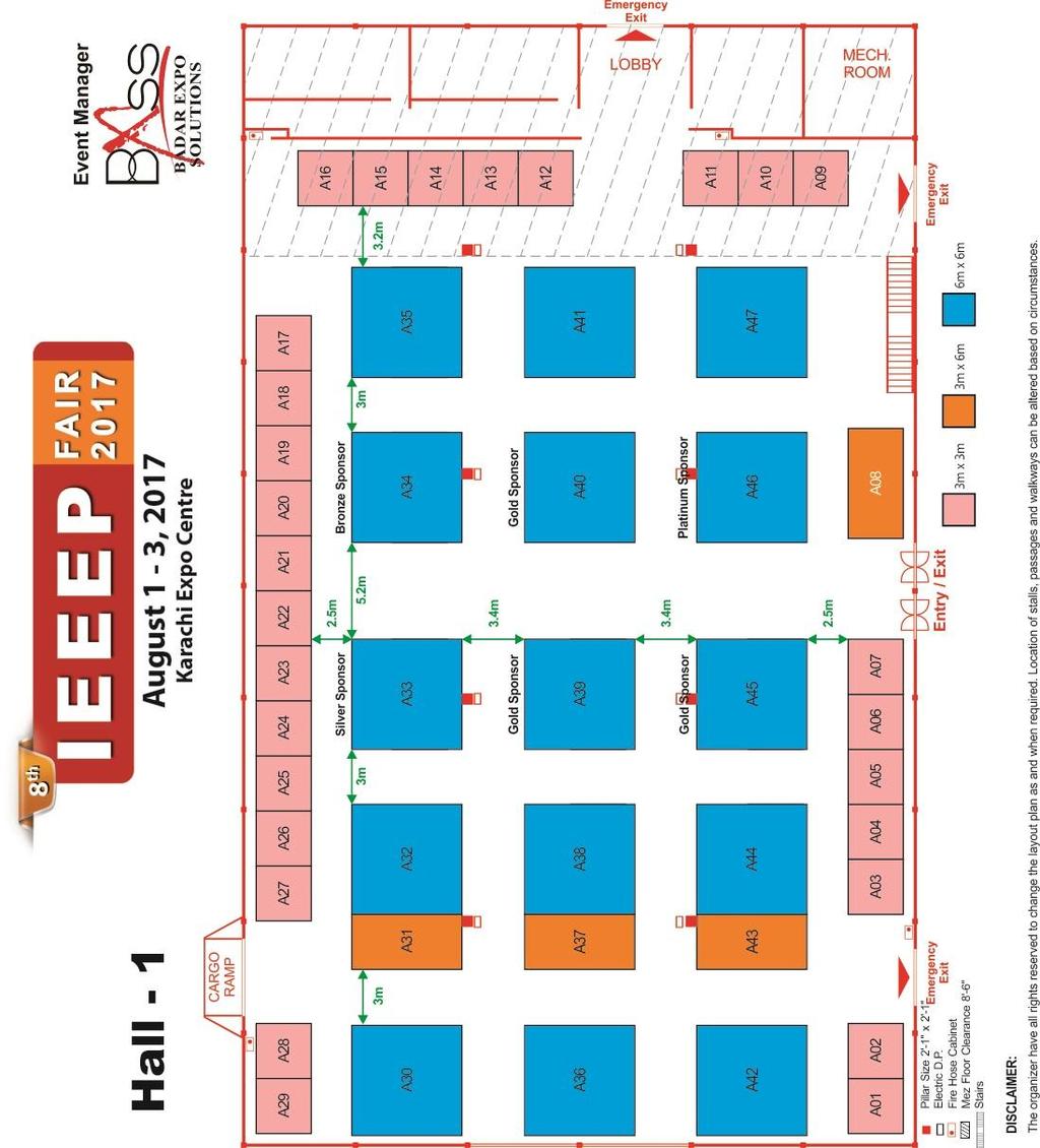 1.4 STALL LAYOUT PLAN OF HALL