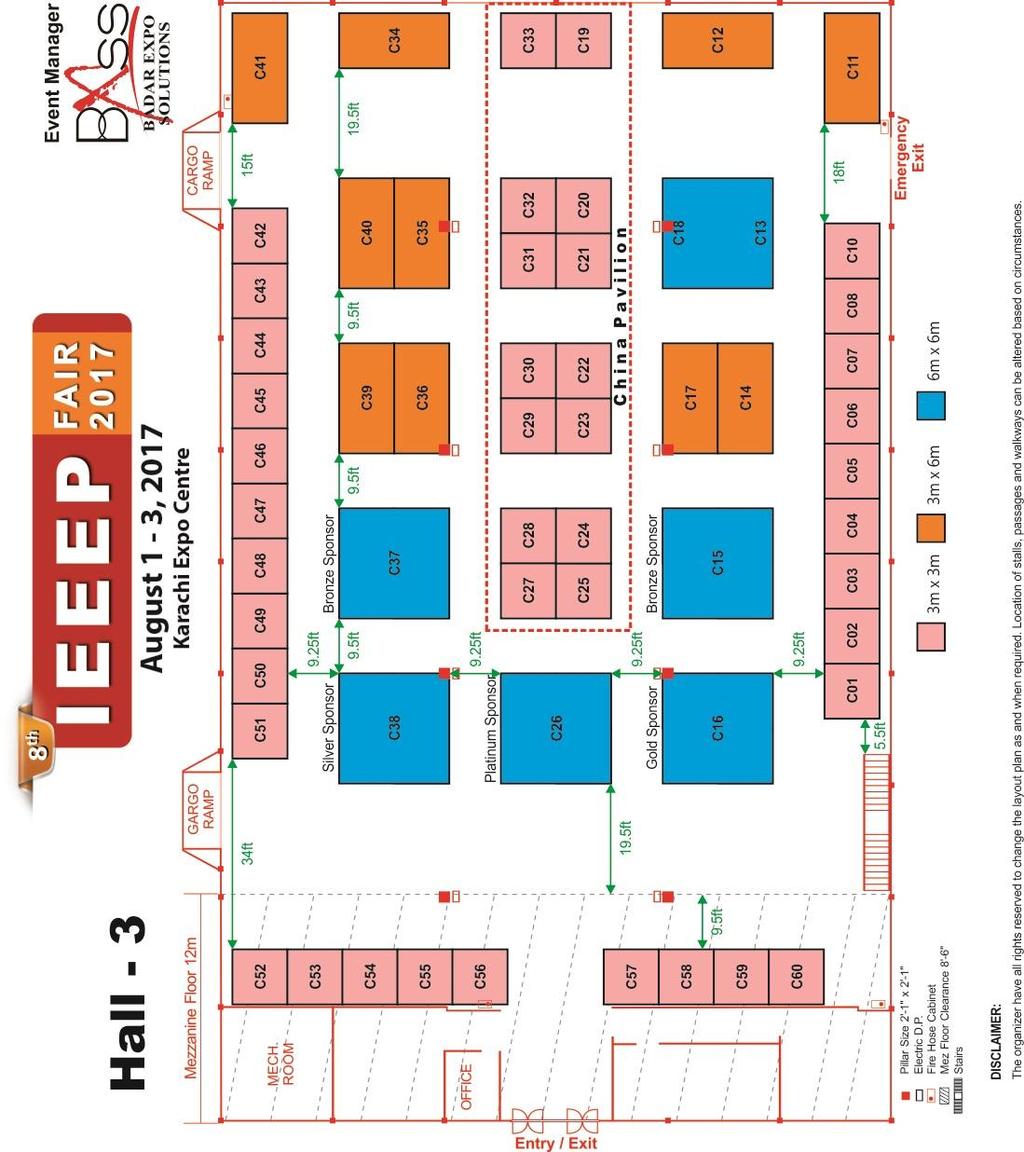 1.4 STALL LAYOUT PLAN OF HALL