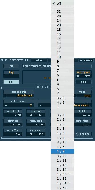 MAGIX INDEPENDENCE 3.0 Manual 111 note filter pull-down menu: This option lets you filter unwanted notes of the MIDI file and so change the complexity.