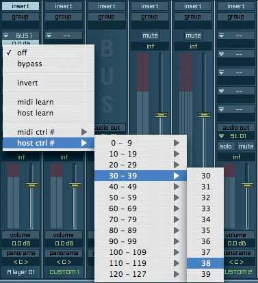 MAGIX INDEPENDENCE 3.0 Manual 183 Select the MIDI controller number 26 and move your controller 26 of your MIDI keyboard (or any other MIDI controller) afterwards.
