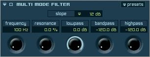 MAGIX INDEPENDENCE 3.0 Manual 193 High Cut Filter With the High Cut Filter you can cut high frequencies depending on the selected slope. Slope: Pull-down menu to select the filter type and slope.