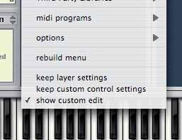 52 CHAPTER 2 Basics & User Interface Keep Settings & Show Custom Edit At the bottom of the Layer pulldown menu you can activate the following three options: keep layer settings: If activated all your