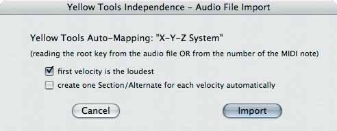 structures: X-Y-Z Mapping This mapping option will import and map entire instruments including multiple velocities per note and recognizes any available